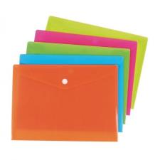 Buste in PP con bottone 15x21 cm 5 colori neon Buffetti