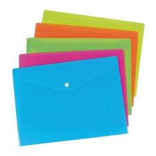 Buste in PP con bottone 21x29,7 cm 5 colori neon Buffetti