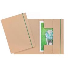 Cartellina con elastico in cartoncino I love green  33x24 cm avana