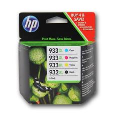 COMBO PACK 4 CARTUCCE INK OFFICEJET HP 932XL NERO 933XL GIANO MAG GIALLO