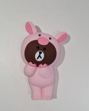 Crea TOMBOLINO ASTUCCIO IN SILICONE LINE FRIENDS BROWN ORSO MAIALINO