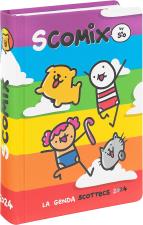 Diario scolastico o  Agenda Universitaria 2024 Scomix Arcobaleno