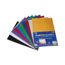 EVA FOAM GLITTER AUTOADESIVA MM.2 A4 FG.10 COLORI ASSORTITI