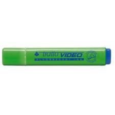 Evidenziatore con punta a scalpello verde tratto 1.5 mm Tratto Video