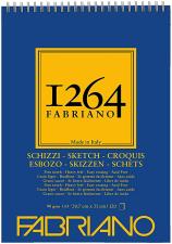 FABRIANO 1264 BLOCCO A4 SPIRALATO LATO CORTO SCHIZZI 90GR