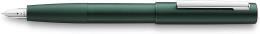 LAMY Aion 077 Penna stilografica moderna in colore verde scuro con una parte in alluminio senza cuciture