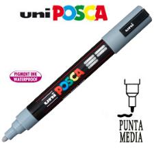 Marcatore UNI POSCA PC5M punta media 1,8 - 2,5 mm grigio UNI MITSUBISHI