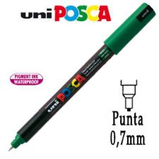 Marcatore UNI POSCA Pen PC1M punta extra fine 0,7 mm verde UNI MITSUBISHI