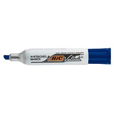 MARKER BIC VELLEDA 1781 FUSTO METALLO PUNTA SCALPELLO BLU