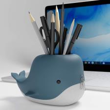 Moby Desk Whale portapenne + porta telefono