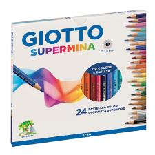 Pastelli Giotto Supermina  Astuccio 24 pezzi Tratto 3,8 mm