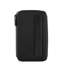 Piquadro Astuccio Urban Portafoglio, Portacavi accessorio nylon in pelle Nero