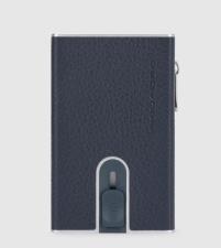 Piquadro Compact wallet porta monete con sliding system Blu