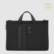 Piquadro Expandable slim computer bag 15 Nera