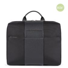 Piquadro Necessaire da viaggio in tessuto riciclato Brief 2 Nero