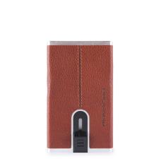 Piquadro Porta carte di credito con sliding system Black Square Cuoio