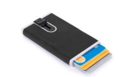 Piquadro Porta carte di credito con sliding system Black Square Nero