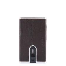 Piquadro Porta carte di credito con sliding system Black Square Testa di Moro