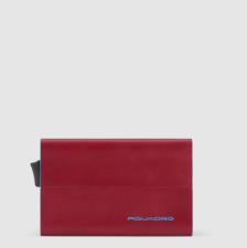 Piquadro Porta carte di credito con sliding system Rosso