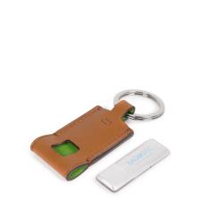 Piquadro Portachiavi BagMotic in pelle con chiavetta USB 16 GB