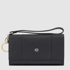 Piquadro Portafoglio pochette Circle donna con porta monete Nero