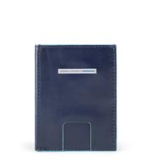 Piquadro Portafoglio pocket con porta carte di credito Blue Square Blu