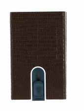 PIQUADRO Sophia Compact Wallet Slider RFID Bronzo Lizard Metal