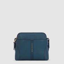 Piquadro Tracolla Ray donna modello crossbody porta iPad mini Verde Petrolio