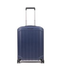 Piquadro Trolley cabina ryanair 4 ruote in policarbonato PQ Light Blu Opaco