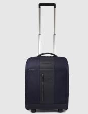 Piquadro Trolley cabina underseater in tessuto riciclato Blu