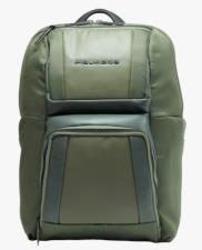 Piquadro Zaino PC Wallaby in pelle e tessuto Verde