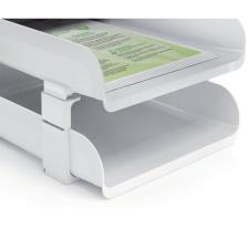 Portacancelleria Plastic Desk colore bianco