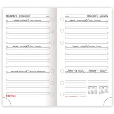 Refill agenda organizer 12 mesi ad anelli  2023misura piccola multifor  Calendario settimanale  7,7x12,7 cm  carta bianca