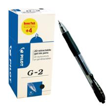 Roller gel PILOT scatto G-2 0,7mm nero Value pack 16+4 pz