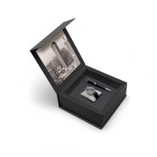Spalding & Bros Set Gift Box Uomo Orologio e Penna  Nero