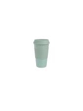 Tazza mug con coperchio I love green 100% biodegradabile 450 ml bevande calde e fredde