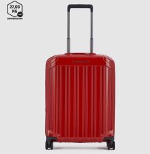 Trolley cabina ryanair 4 ruote in policarbonato PQ Light Rosso