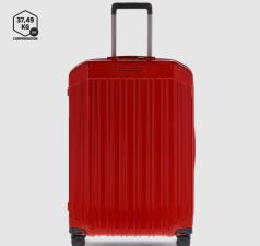 Trolley medio 4 ruote in policarbonato PQ Light Rosso