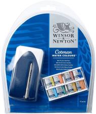 Winsor & Newton Cotman Set Mini Plus 8 X 1-2 Godet + Mini Pennello